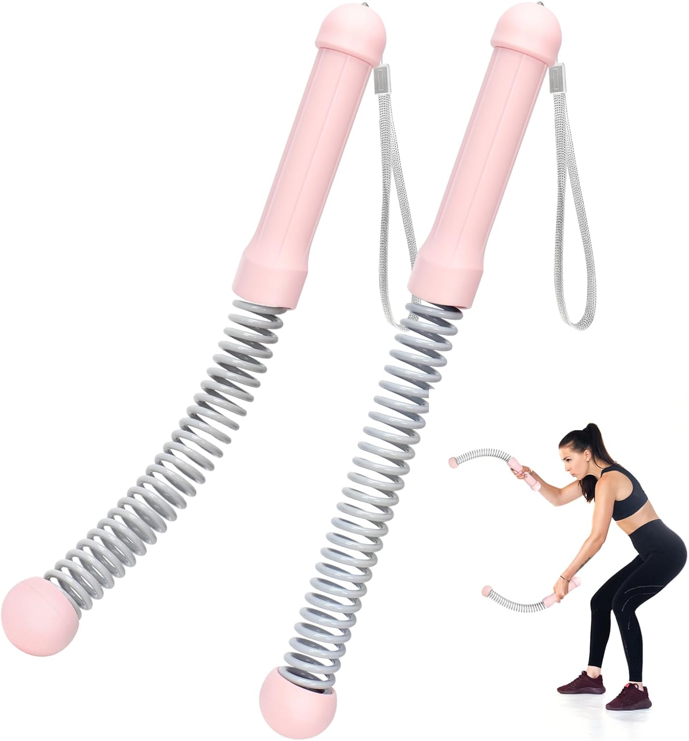 Weighted Ropeless Battle Ropes (2-Pack) – Quiet Cordless HIIT & Strength Training for Home Gym