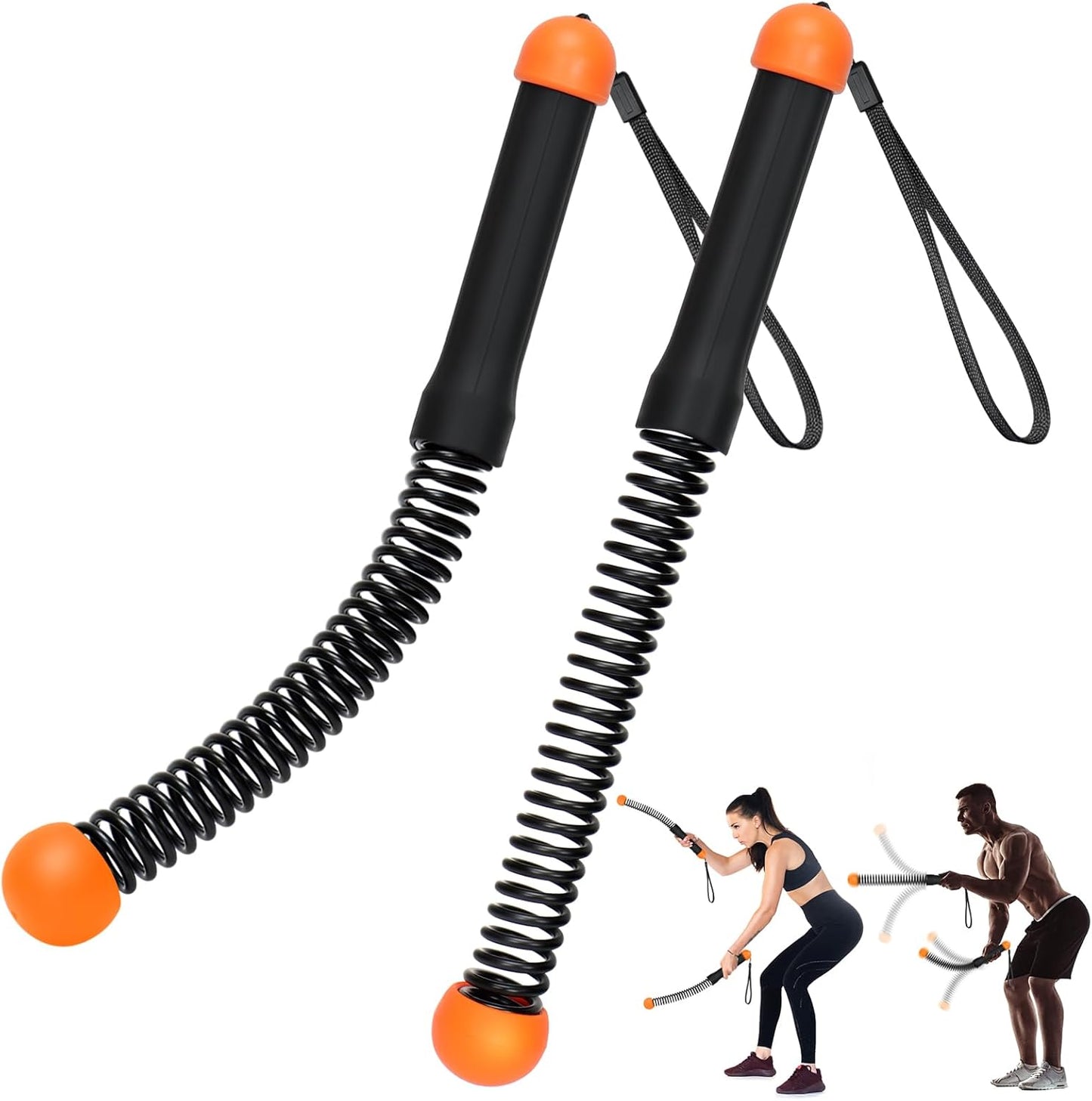 Weighted Ropeless Battle Ropes (2-Pack) – Quiet Cordless HIIT & Strength Training for Home Gym
