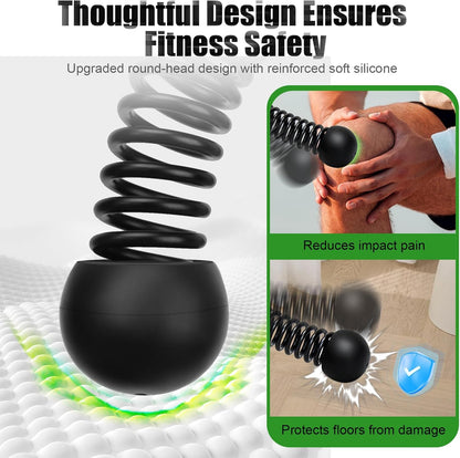 Upgrade Weighted Ropeless Battle Ropes, 2PCS Cordless Battle Rope for Home Gym, HIIT, Strength, Quiet Portable Training Rope, Workout Ropes Versatile Fitness Equipment for Men Women